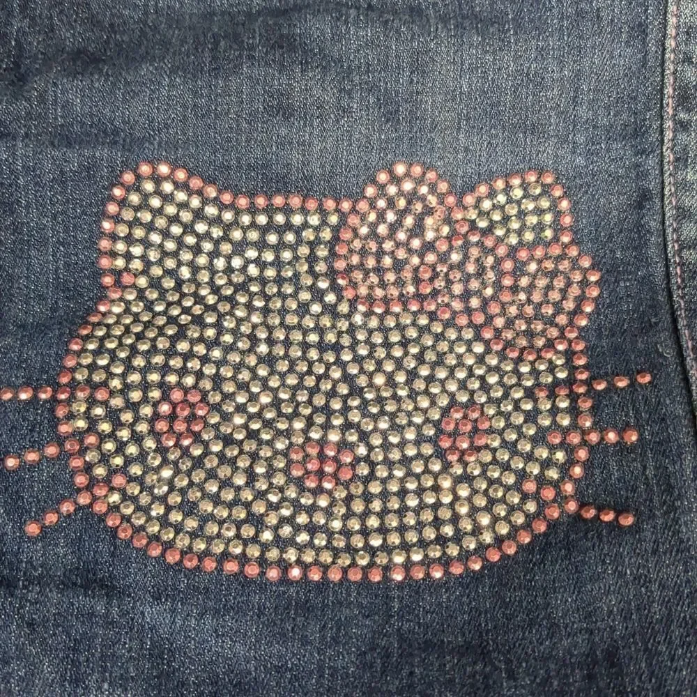 Girls Hello Kitty Button Denim Jacket Size 5